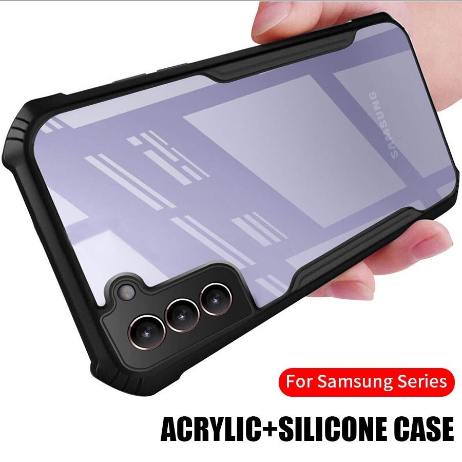 CASE SAMSUNG S21 / S21FE / S21 PLUS CASE TRANSPARENT CLEAR FUSION ANTI SHOCKPROOF BLACK