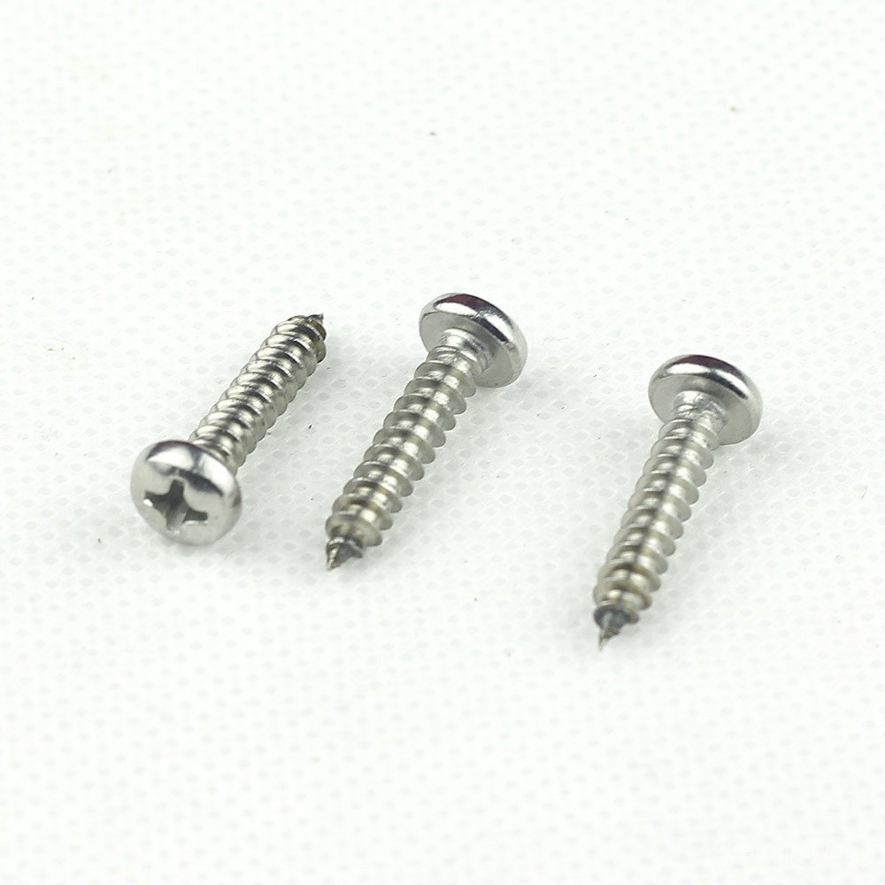 ST2.9 สแตนเลส 201 Phillips Slot แผ่นหัวสกรูแตะตัวเองหัวแผ่นขนาดใหญ่สกรูแตะตัวเอง GB845-85 86WE