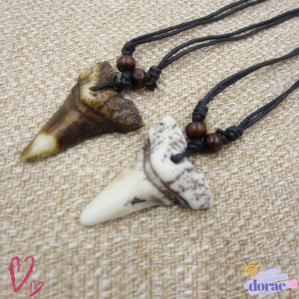 DORAE เลียนแบบ Yak Bone Necklace Lucky Black Amulet