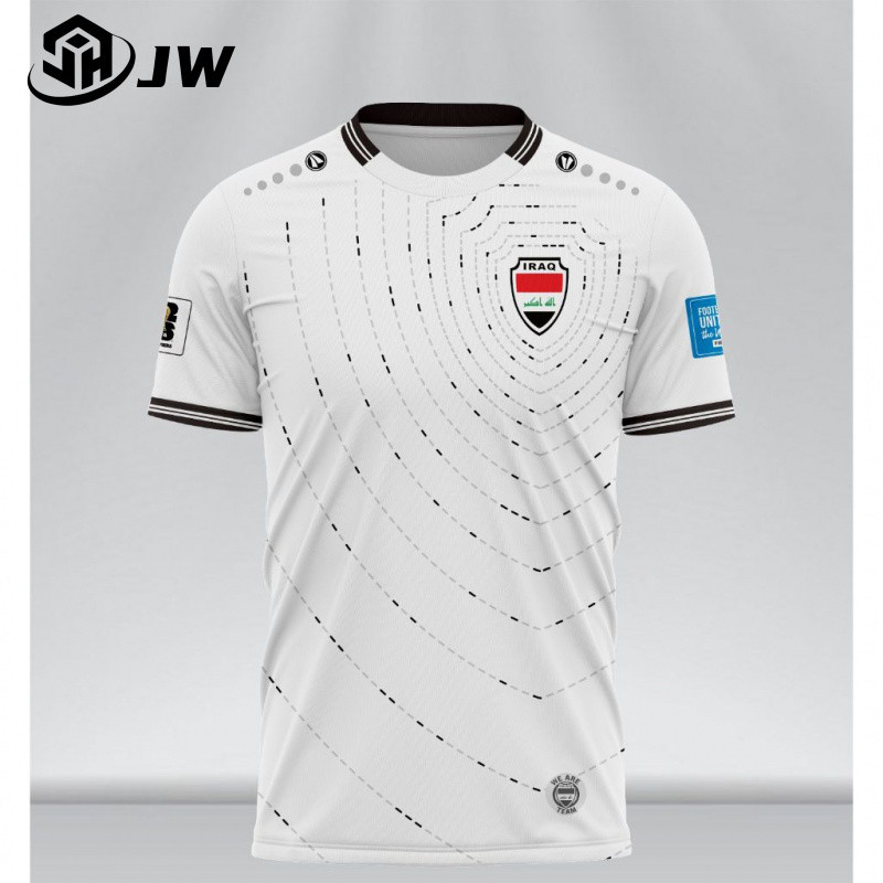 Irac Home Away Jersey World Cup Quartet 2026 พิมพ์ Irac สีขาวรอบคอแขนสั้นเสื้อยืดเสื้อผ้า Top