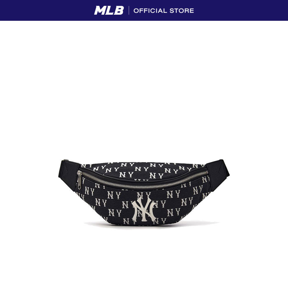 MLB กระเป๋าคาดเอว ยูนิเซ็กส์ Jacquard Monogram รุ่น 3AHSM014N 50BKS สีดำ