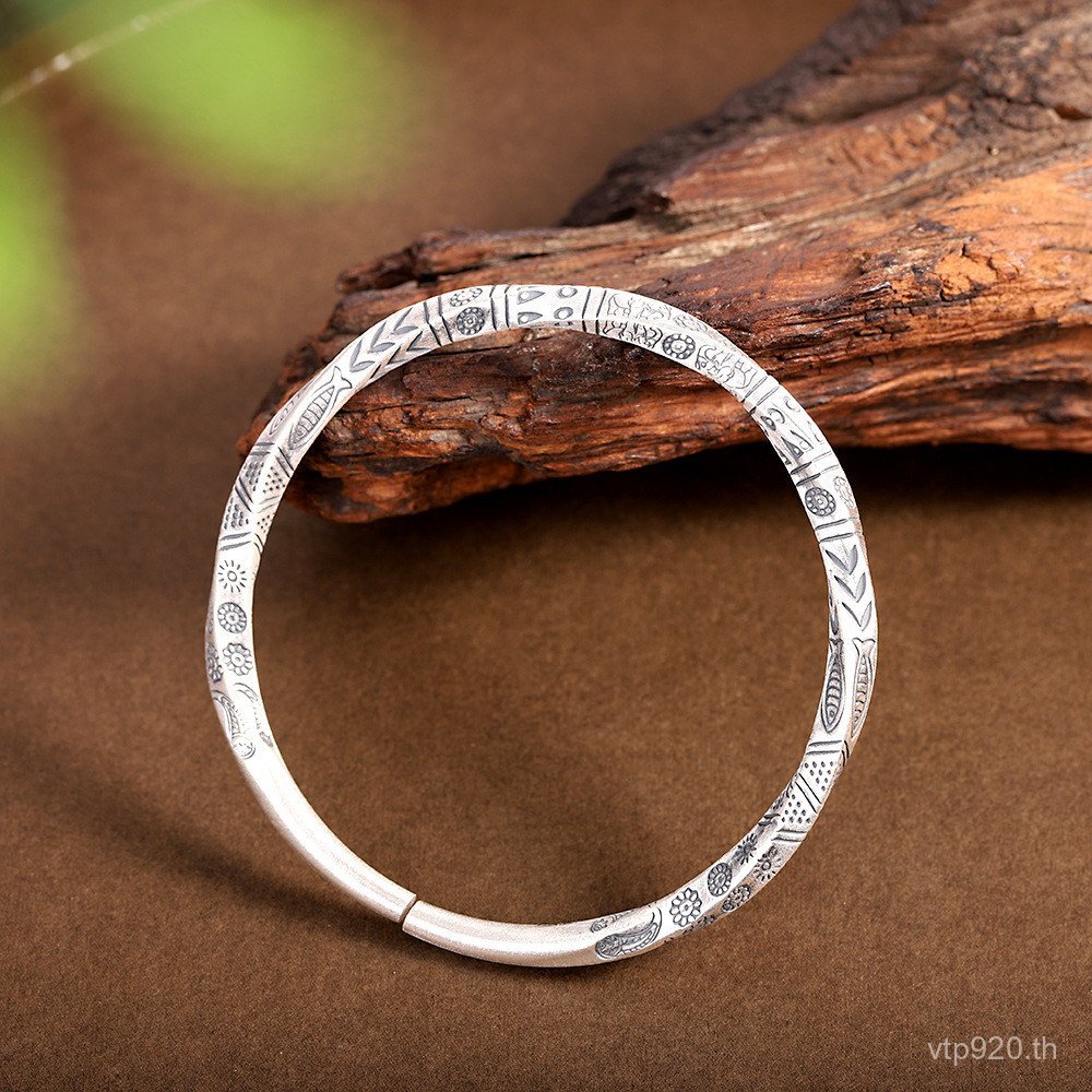 สร้อยข้อมือเงินแท้ สไตล์ย้อนยุค ประดับด้วยคริสตอล CZ สำหรับผู้หญิง ส999