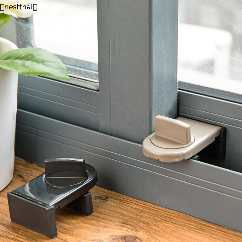 nestthai ที่ล็อคบานเลื่อนประตู ที่ล็อคประตู้ ที่ล็อคหน้าต่าง ที่ล็อคตู้ Door lock ล็อคแน่น ไม่หลุด