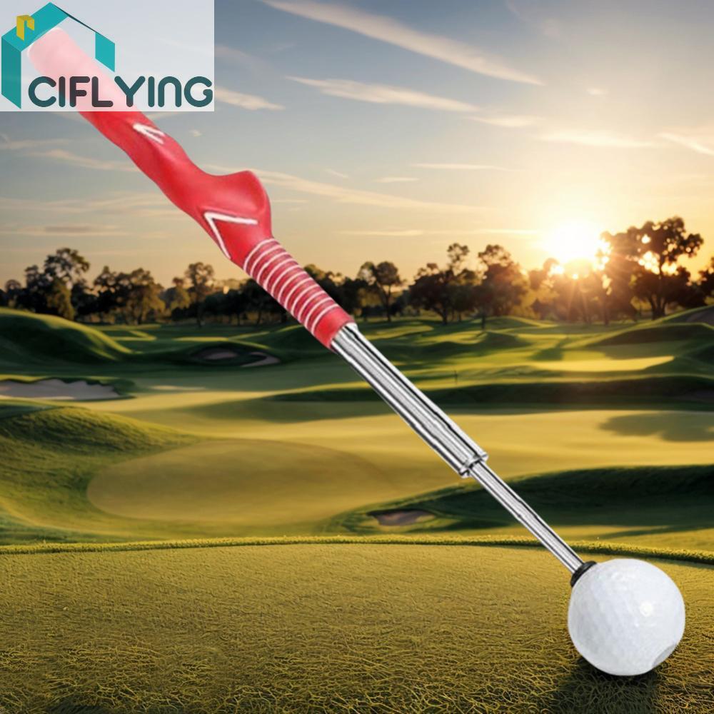 Golf Swing Trainer Golf Grip Trainer Retractable Golf Swing Training Aid สําหรับผู้เริ่มต้นฝึกในร่มแ