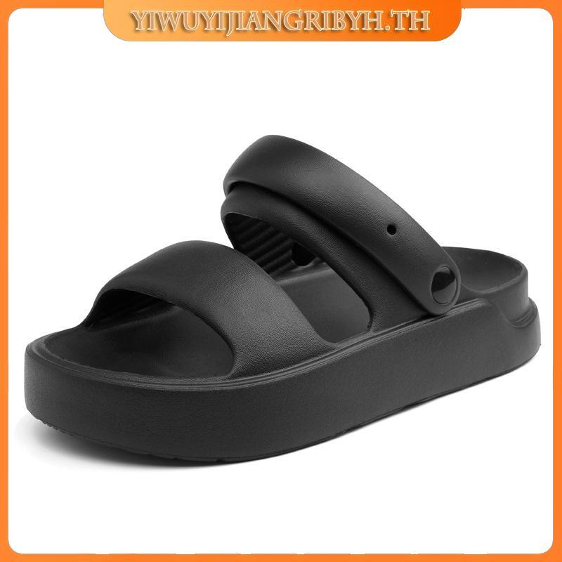 UTUNE อูจูน รองเท้าแตะผู้หญิงสองสายรัดกันลื่นด้านนอกรองเท้าแตะทุกวันสบายๆ คํานวณ รองเท้าแตะผู้ชาย