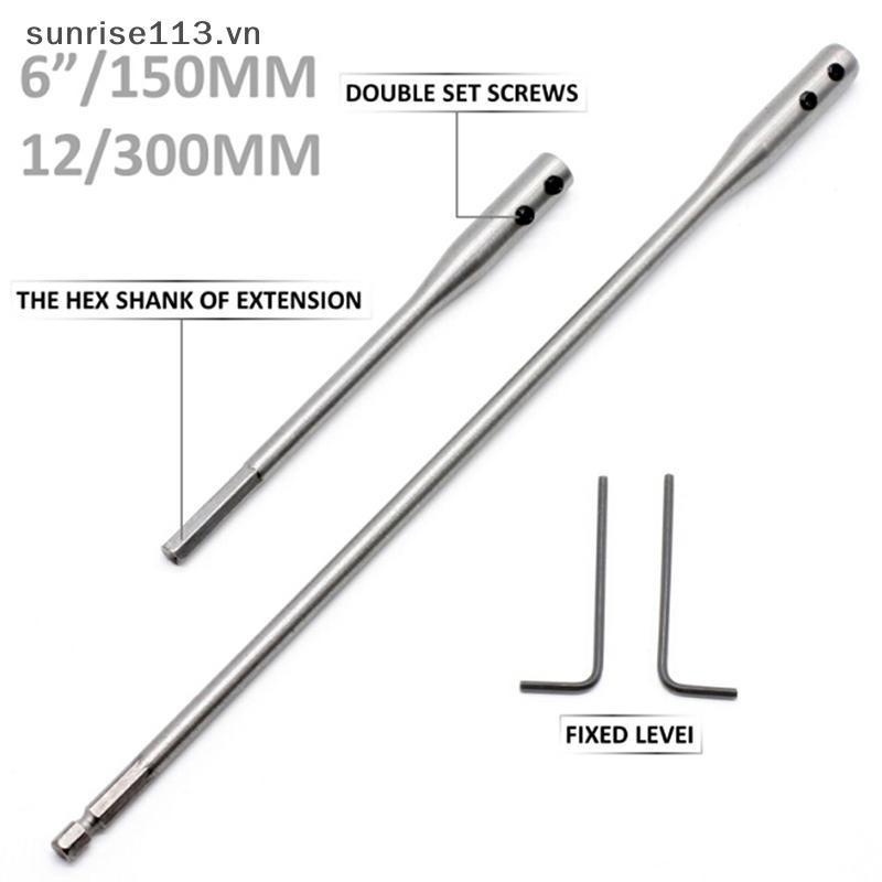 SR Beauty Extension Bar Set 6" 12" Hex Key เจาะ Bit Extension Bar Paddle Bits .