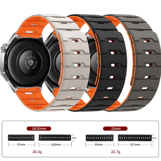 สายซิลิโคนแม่เหล็ก (ไม่มีนาฬิกา) เข้ากันได้กับผู้เบิกทาง Garmin 165/570/265/255/55/158 สาย 20 มม. 22 มม. 18 มม. สําหรับ Venu 2s 3s Venu 4 Venu 3