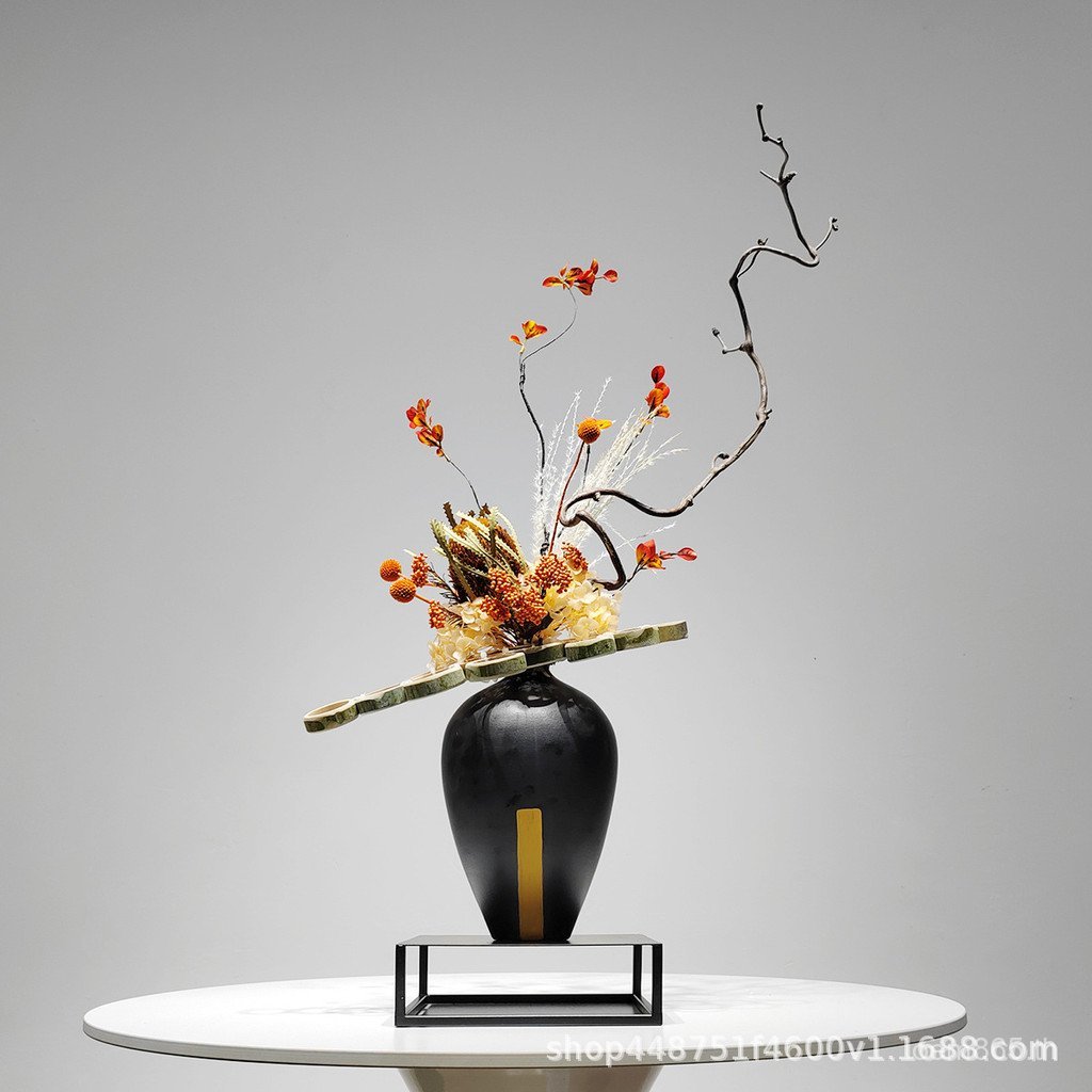 โรงแรมตกแต่ง Store Modern Art จําลองตกแต่งห้องตกแต่งหรูหราตกแต่งดอกไม้ตกแต่งดอกไม้สไตล์จีนใหม่ FOW0