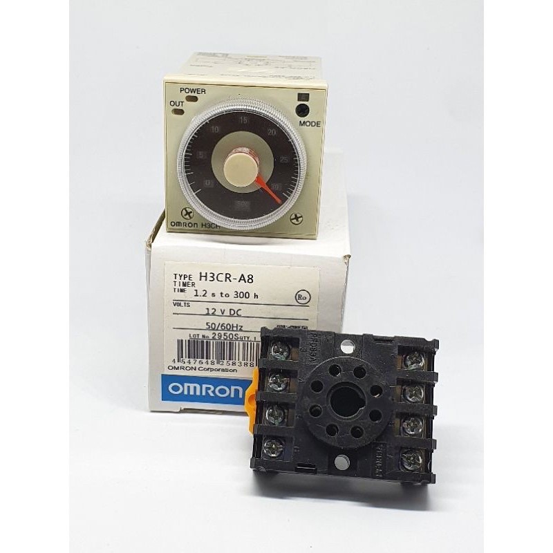 Newคุ้ม ถูกสุุด! OMRON H3CR-A8 12VDC 24VDC 100-220VAC+แถมขาซ็อคเก็ตพร้อมส่งออกบิลได้ ใหม่มือ1