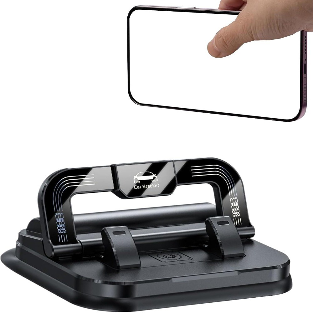แท่นยึดโทรศัพท์มือถือ ฟอง กันลื่นพร้อมแผ่นตัวเลขที่ยึดโทรศัพท์ในรถยนต์,ที่วางโทรศัพท์แบบแท่งออกแบบ 2-ใน-1 แบบปรับได้แบบพกพาสําหรับนั่งแชร์ - รูปที่ 4
