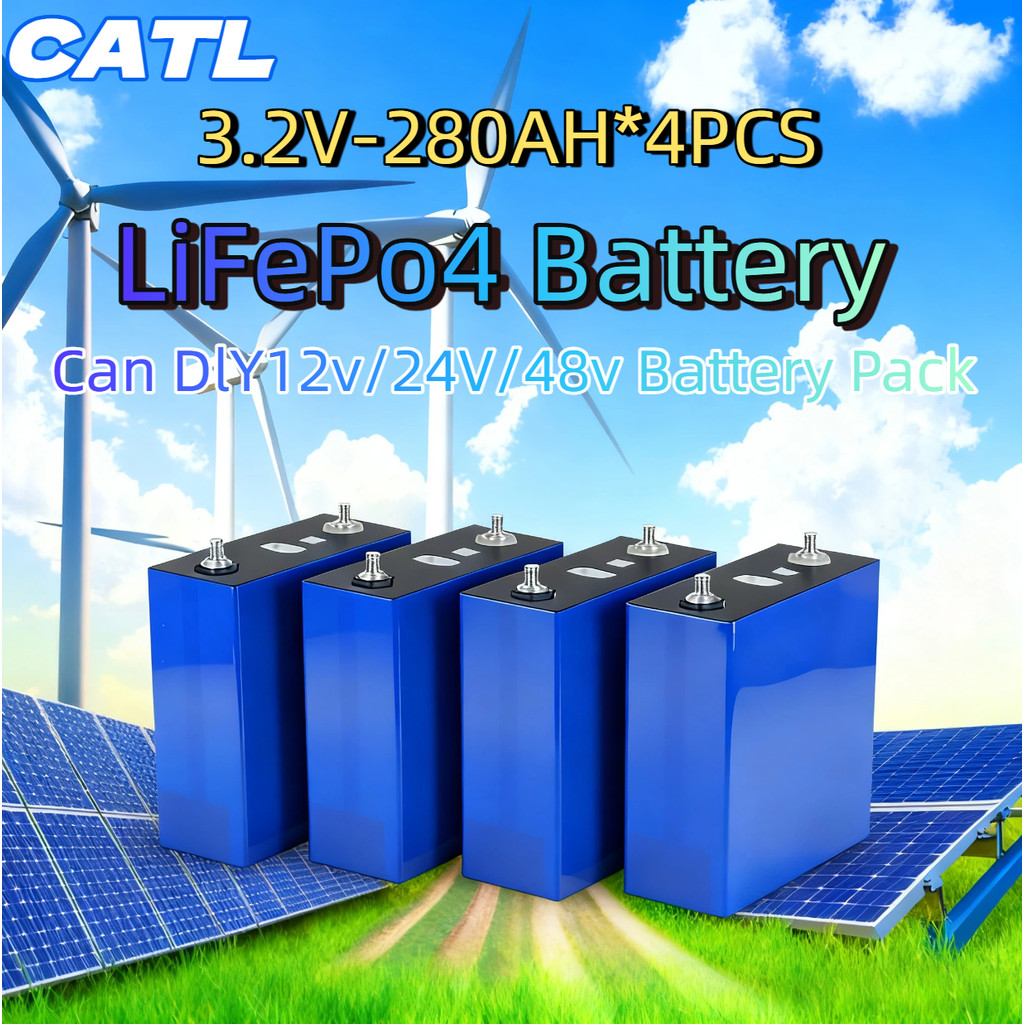 CATL LiFePO4 ဘက်ထရီအသစ် 3.2V 280Ah (လီသီယမ်-အိုင်ရွန်ဖော့စဖိတ်) ဆိုလာစနစ်အတွက်သင့်တော်