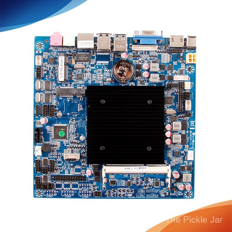 Jinyuexiang การใช้พลังงานต่ําฝัง X86 เมนบอร์ดควบคุมอุตสาหกรรม N2840 All-in-One โฆษณาเครื่องบันทึกเงิ