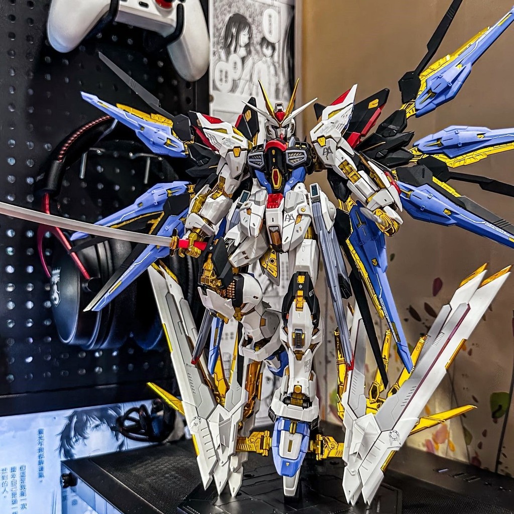 #非盲盒高达手办新生自由HG强袭自由机甲模型独角兽拼装自由战士,,, Non-Mystery Box Gundam Hand-Made Infant Freedom HG Strike Freedom