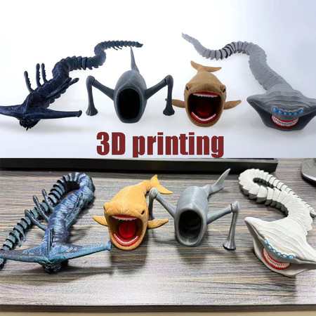 3D พิมพ์ Sea Monster Ghost Leviathan ของเล่น Bloop El Gran Maja Action Figure ตกแต่ง