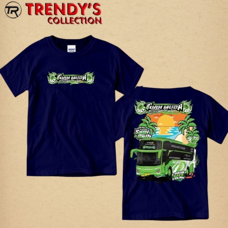 เสื้อเด็ก Young Master Bus Jb5 Telolet Bus Vector เสื้อยืดสําหรับเด็กผู้ชายวัสดุหนา