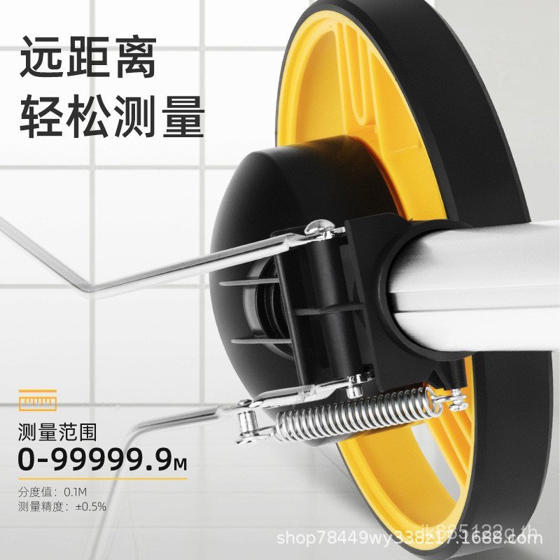 มือผลักดันจอแสดงผลดิจิตอลเครื่องมือวัดนําถนนวิศวกรรมที่มีประสิทธิภาพเรนจ์ไฟกลิ้งประเภทล้อความแม่นยํา