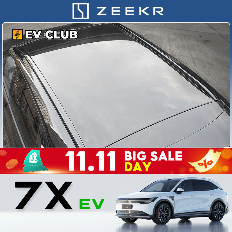2025 geely zeekr 7x SUV ev รถพิเศษเฉพาะหลังคากระเป๋าเดินทาง Rack Trim ดัดแปลงสีดํา Samurai รถ Travel