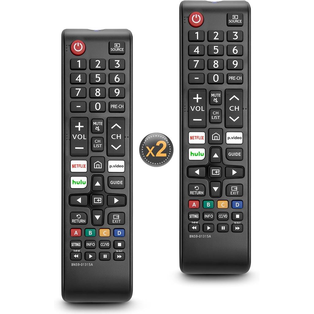 แพ็ค 2 ตัวสําหรับ Samsung-Smart -TV-Remote-Control-Replacement,Universal สําหรับ Samsung Frame Curve