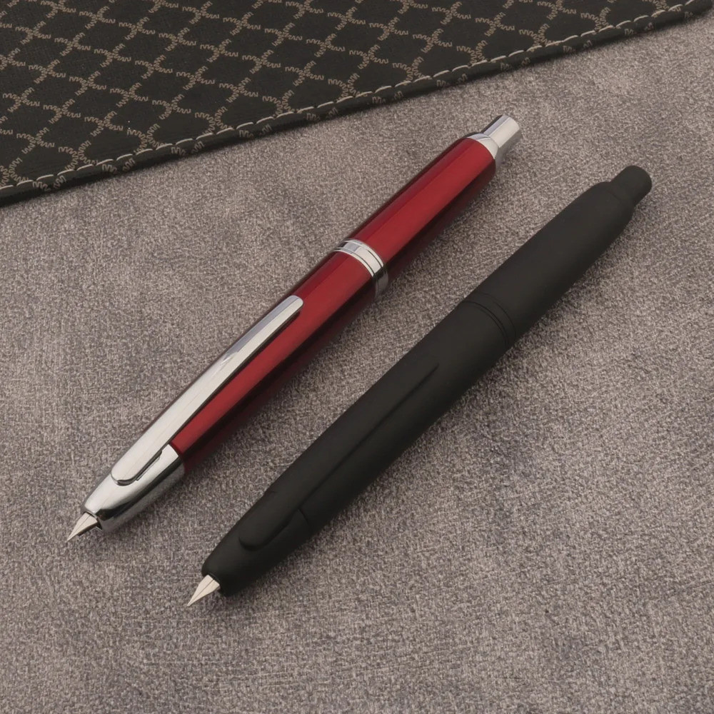 คุณภาพสูง Jinhao 10 Fountain ปากกา Frosted สีดํา Ef/f Nib เครื่องเขียนสํานักงานอุปกรณ์การเรียน Click