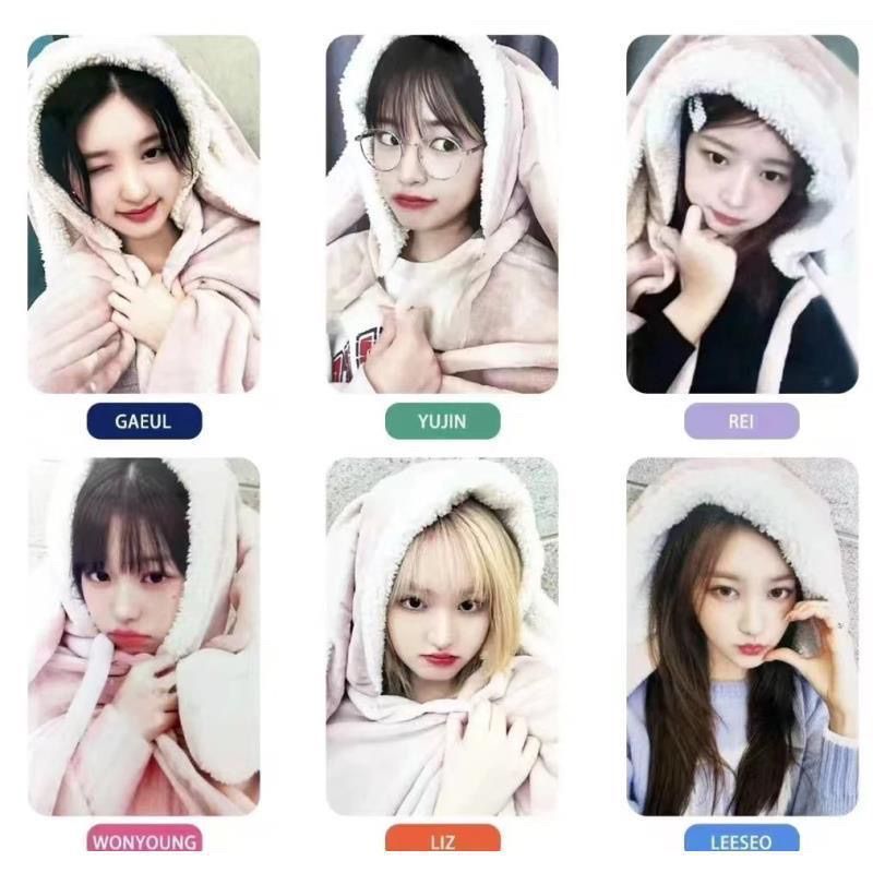 Ive Fu ms เสื้อคลุมกระต่าย ms หมวกกระต่าย Bonus Card ms ป้ายขาย Bonus Default Bonus