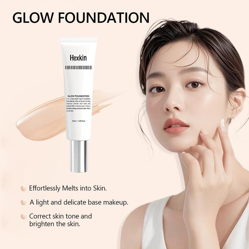 [HexKin Official] HXD-HEXKIN Hydrating Glowing Foundation 50ml |  คอนซีลเลอร์,ให้ความชุ่มชื้น,เกาหลี