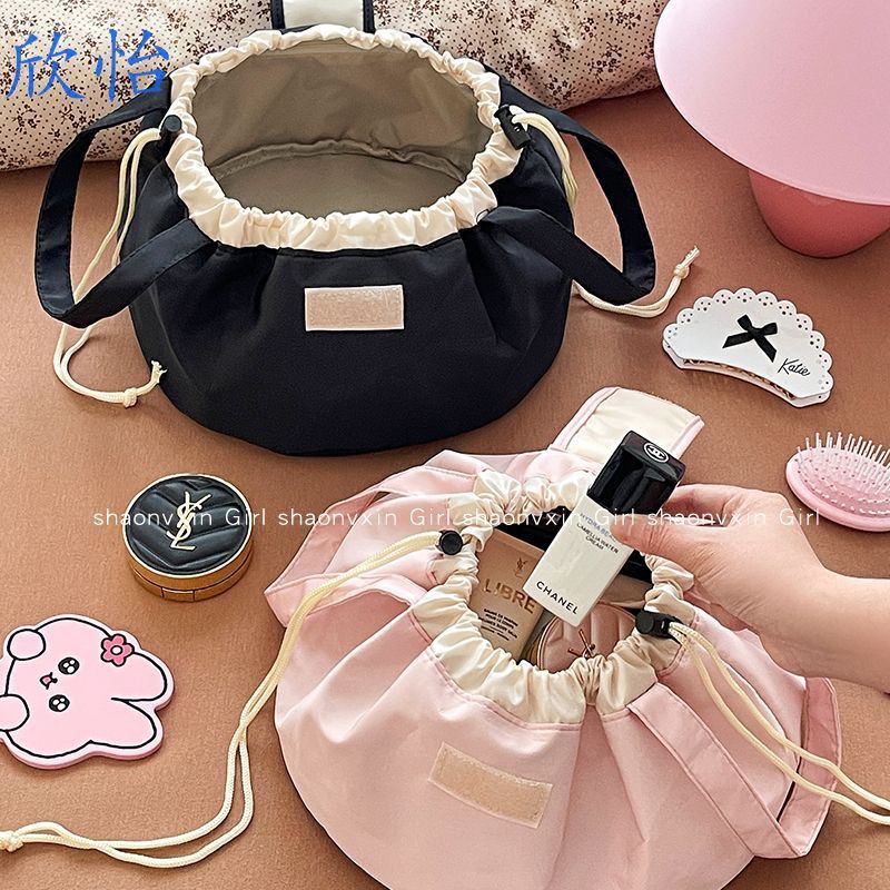 Xy Xinyi Home ขนาดใหญ่-ความจุกระเป๋าเครื่องสําอางขี้เกียจเดินทางแบบพกพาแป้งกระเป๋าผลิตภัณฑ์ดูแลผิวกร