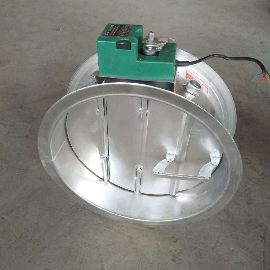 สังกะสีแผ่นไฟฟ้า Folio Regulating Valve ไฟฟ้าท่อวาล์วรอบไฟฟ้า Multi-Leaf Regulating Valve