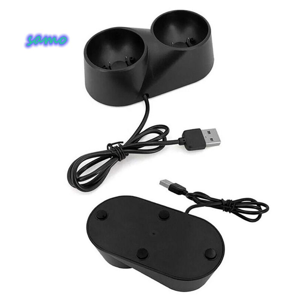 แท่นชาร์จ SAMO สําหรับ PS4 Dual Controller Holder VR Controller ชาร์จสําหรับ PS4 Move