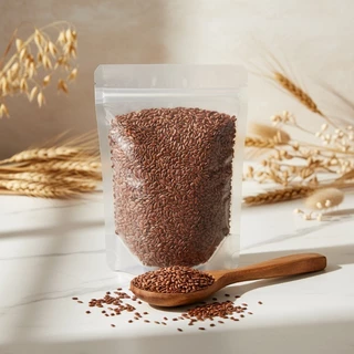 เมล็ดแฟลกซ์ 1 กิโลกรัม (Flaxseed 1 Kg) เมล็ดเฟล็กซ์ สีน้ำตาล Brown Flax seeds แฟล็กซ์ ธัญพืช