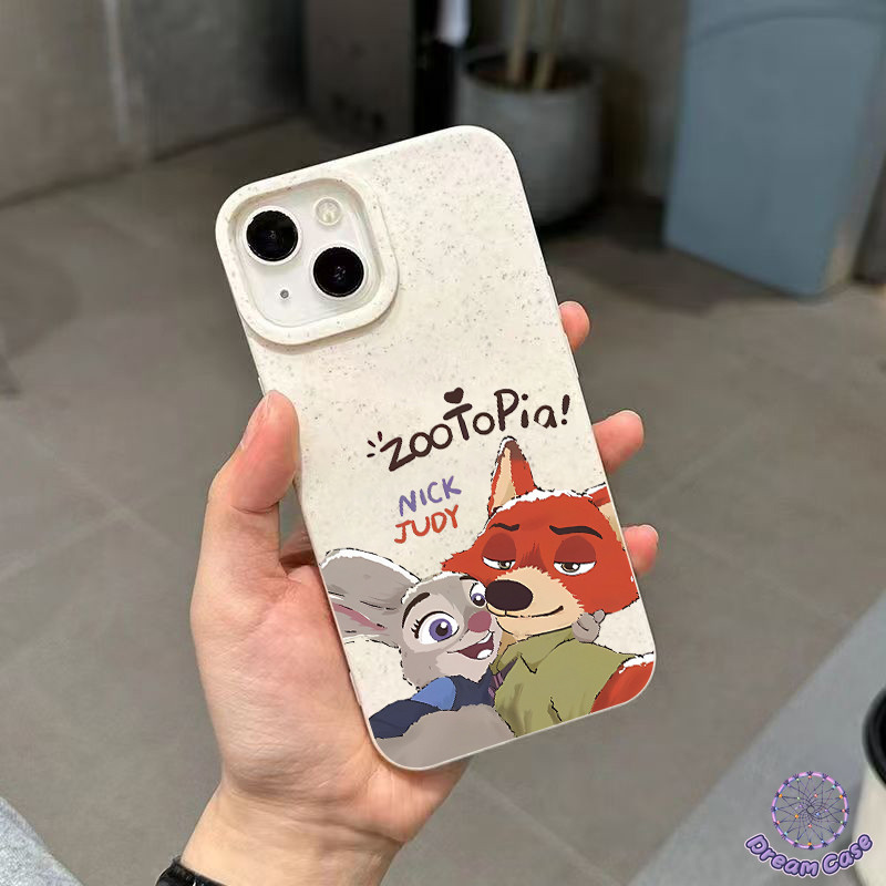 เคสไอโฟน13 คู่รักซูมกระต่ายจิ้งจอก ที่ย่อยสลายได้ สำหรับ IPhone 11 16 17 13 14 15 12 Pro Max XR X 7 8 16 Plus Air XS Max - รูปที่ 5