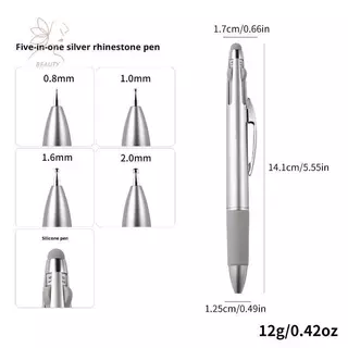 [maybeauty] 4in1 Nail Dotting Pen Nail Art Dotting Tools In ปากกาลูกลื่น Design Nail Art Tip Dot Paint ชุดแต่งเล็บ {TH}