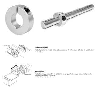 SCSAW ตัวล็อคเพลา อลูมิเนียม รูเพลา 6-30mm Aluminum Shaft Lock Clamp SCSAW Open type Optical Axis collar ตัวล็อคแกน ป...