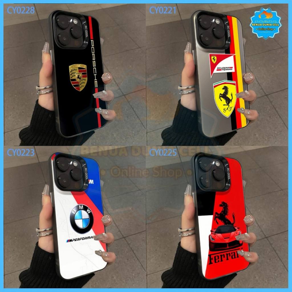 IMD BLACK CAR MOTIF CASE สําหรับ REALME 5 5S 5i 7i C17 8 4G 8 PRO 8i 9i 10 4G 11 4G - BDC