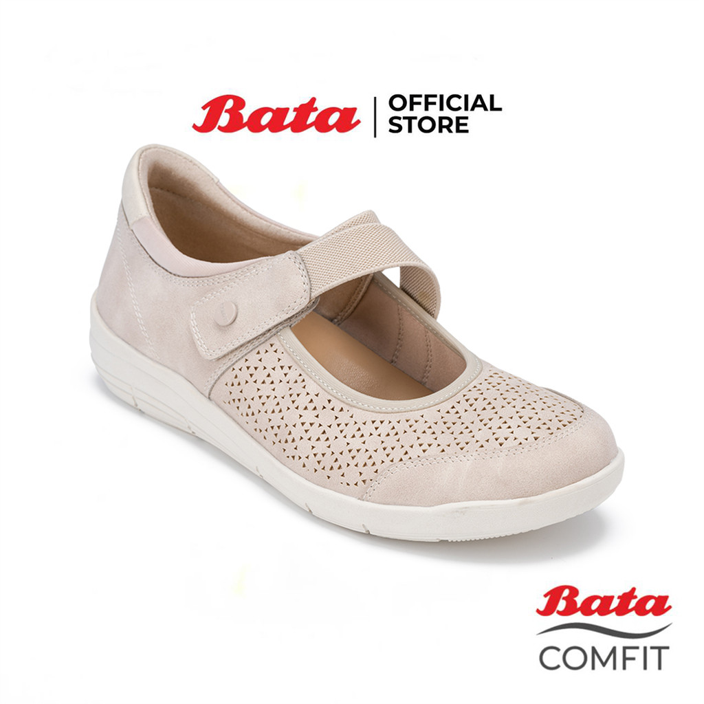 Bata บาจา Comfit รองเท้าเพื่อสุขภาพแบบสวม สำหรับผู้หญิง รุ่น FELESHA สีขาว  6011197 สีกรมท่า 6019197