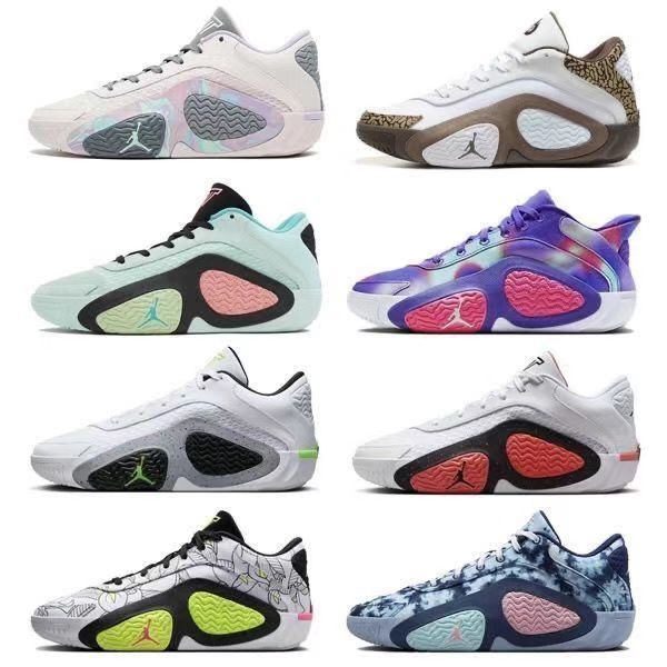 รองเท้าบาสเก็ตบอล Tatum 2 สำหรับผู้ชาย ทนทาน ลดแรงกระแทก และป้องกันลื่น slip ตามเทรนด์ใหม่