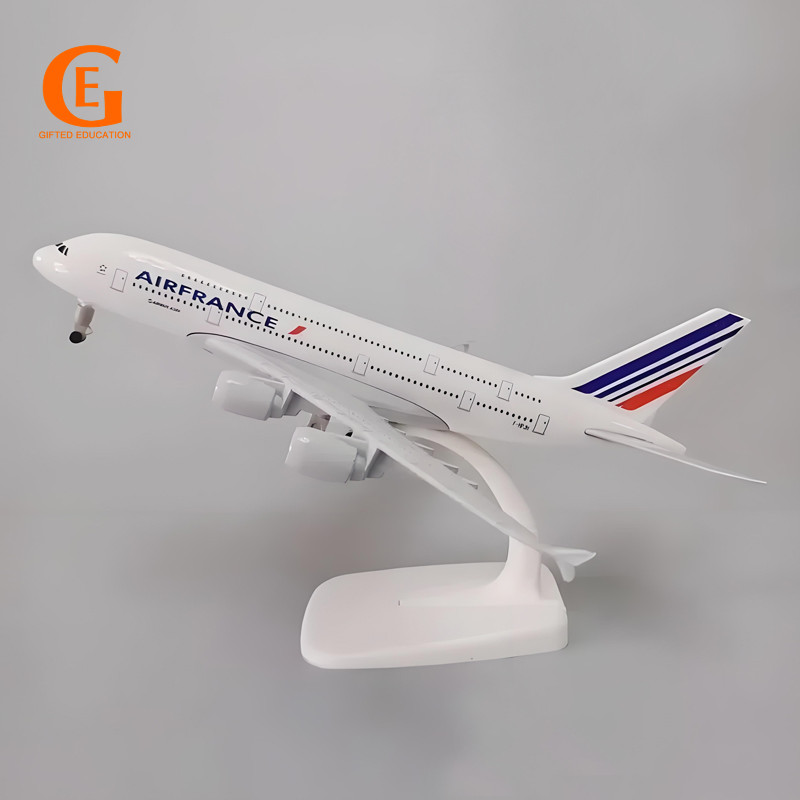 Air France Airbus 380 เครื่องบินรุ่น A380 เครื่องบินโลหะDiecastการบินของเล่นพร้อม Landing Gear และล้
