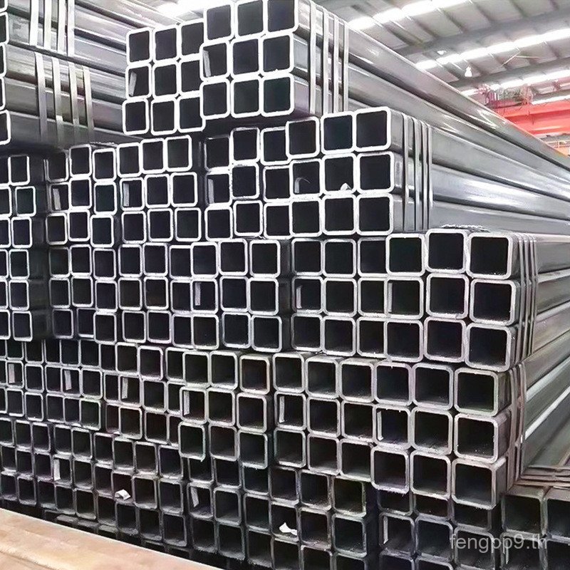 Anhui หลอดสี่เหลี่ยม Q235B หลอดสี่เหลี่ยมหลอดสี่เหลี่ยมเหล็กสีดําหลอดสี่เหลี่ยมขนาดใหญ่ลํากล้องขนาดเ
