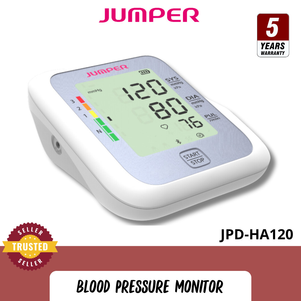 Jumper Blood Pressure Monitor เครื่องวัดความดันโลหิต รุ่น JPD-HA120 [รับประกันตัวเครื่อง 5 ปี จากการ