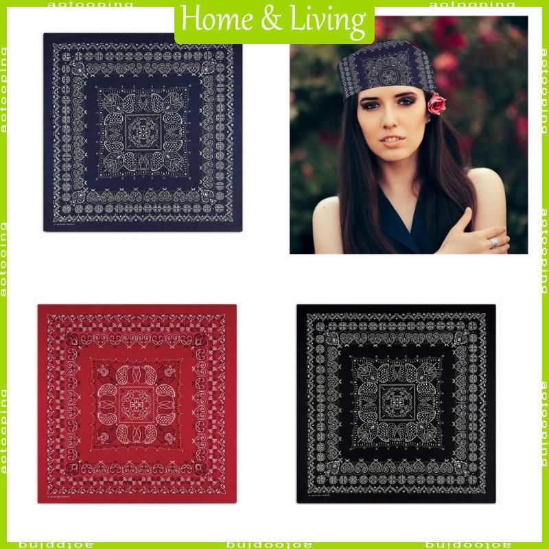 AOTOO Unisex Bandana Square Head Scarf Performances Stage Square Head Scarf
