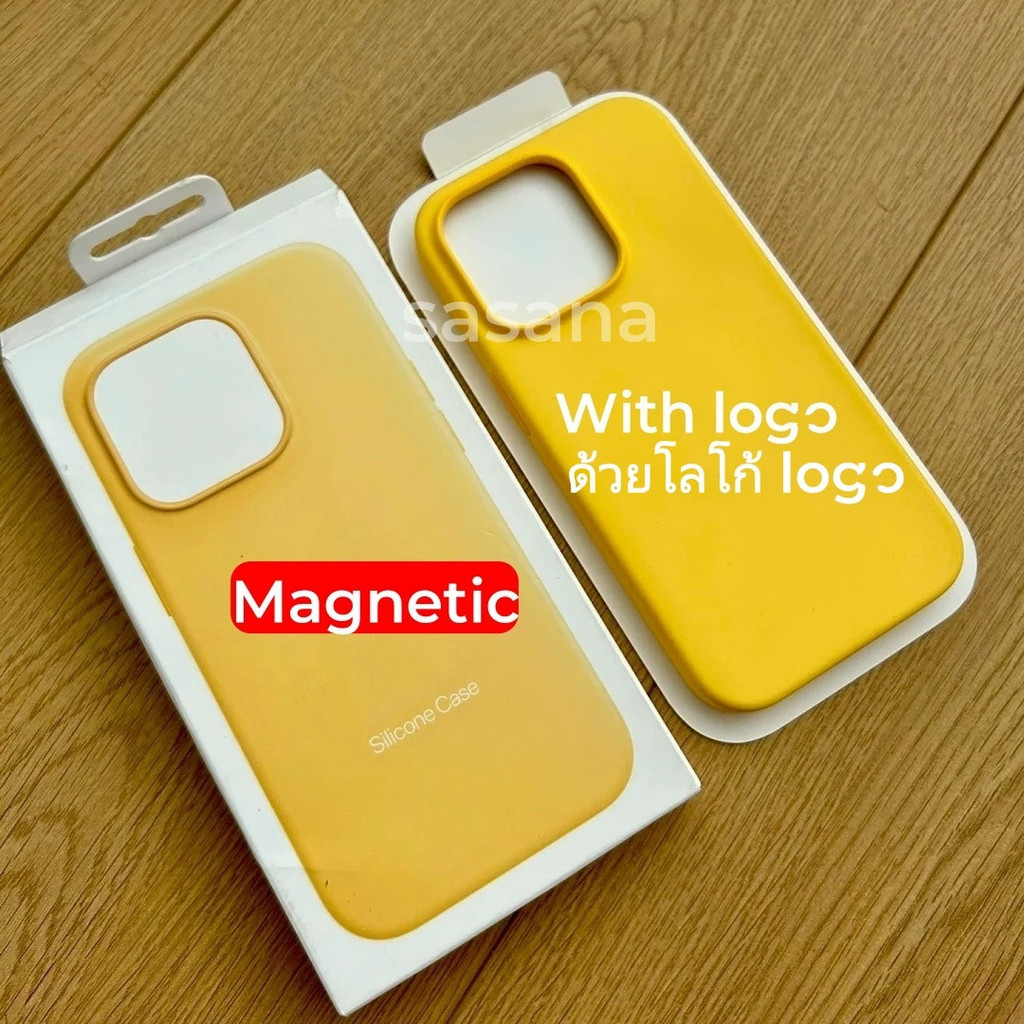 ซิลิโคนเหลวแม่เหล็กสีเหลืองสําหรับ iphone 16/15/14/13/12/ProMax/plus/mini เคสโทรศัพท์คุณภาพสูง Animated pop-up