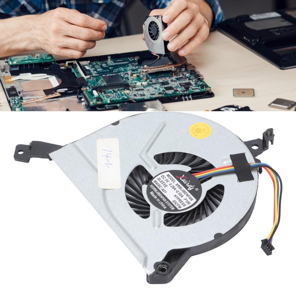 โยฮู พัดลมแล็ปท็อป 4?พินขั้วต่อสายไฟพัดลม CPU วัสดุสําหรับ HP 14?V217txV218tx 15?K031TX/ V219TX V048