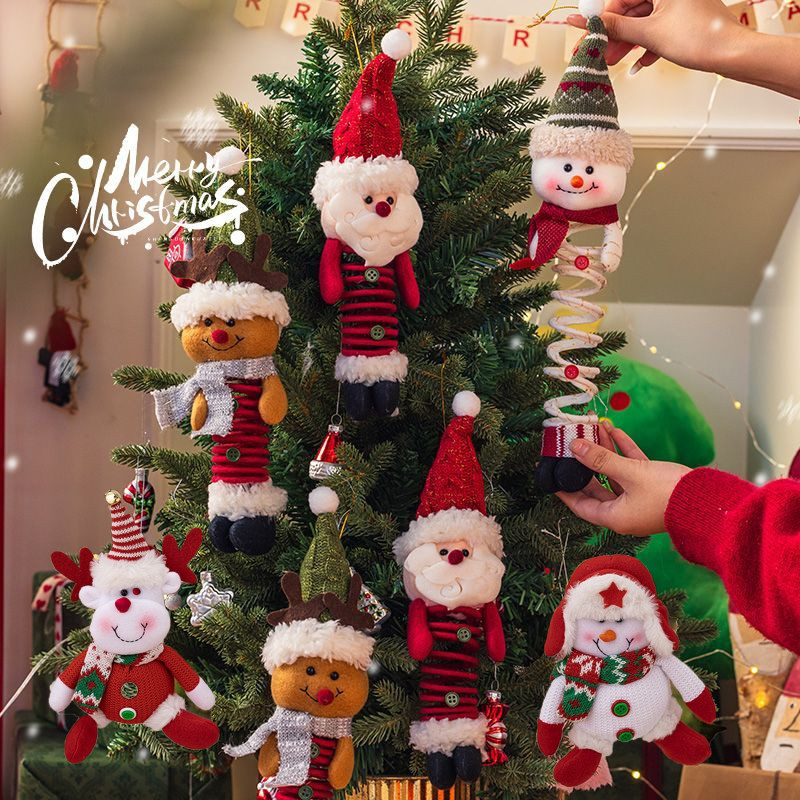 ตุ๊กตาตกแต่งคริสต์มาส 🎄 สร้างบรรยากาศคริสต์มาสให้บ้าน 💖 ดีไซน์น่ารัก คุณภาพ ตั้งห้องนั่งเล่น-ใต้ต้นคริสต์มาส