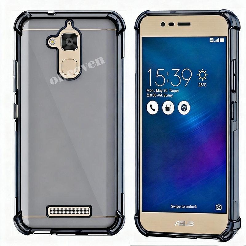 สําหรับ ASUS ZenFone 3 Max ZC520TL X008D X008DA X008DC X00KD ซิลิโคนนุ่มโปร่งแสงสีดํา Jelly กรณีโปร่