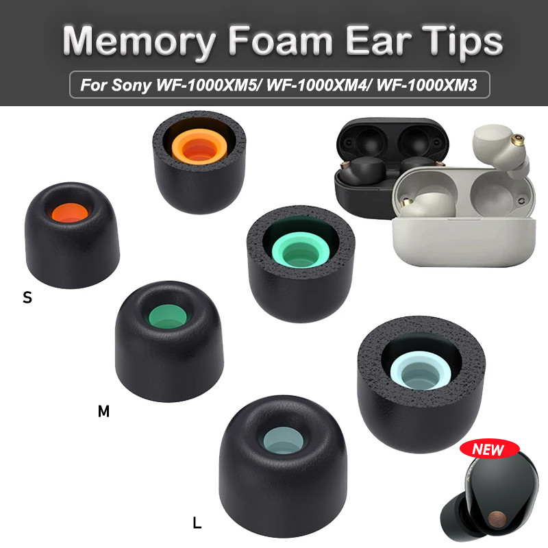 Replacement Memory Foam Ear Tips Cushion Earbuds For Sony WF-1000XM5 WF-1000XM4 WF-1000XM3 Eartips A