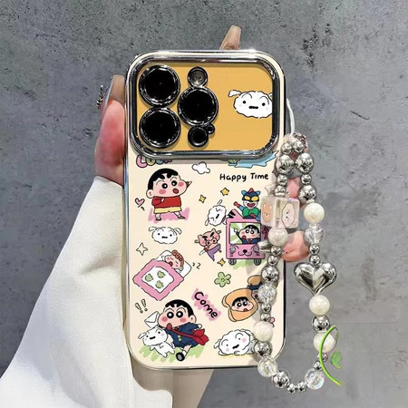 เคสโทรศัพท์ลายชินจัง ใช้ได้กับ iPhone 11/13/14/15Pro/16/17Pro/16Pro Max, X/XR/MAX, 7/8 Plus เคสโทรศัพท์น่ารัก ZT6DSC0129