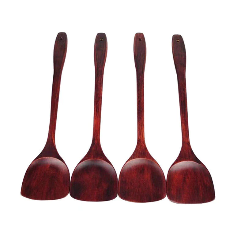 Marin TEEตะหลิวทำอาหาร ตะหลิวไม้ทนร้อน ไม่ละลาย ใช้กับกระทะเทฟล่อนได้ cooking spatula