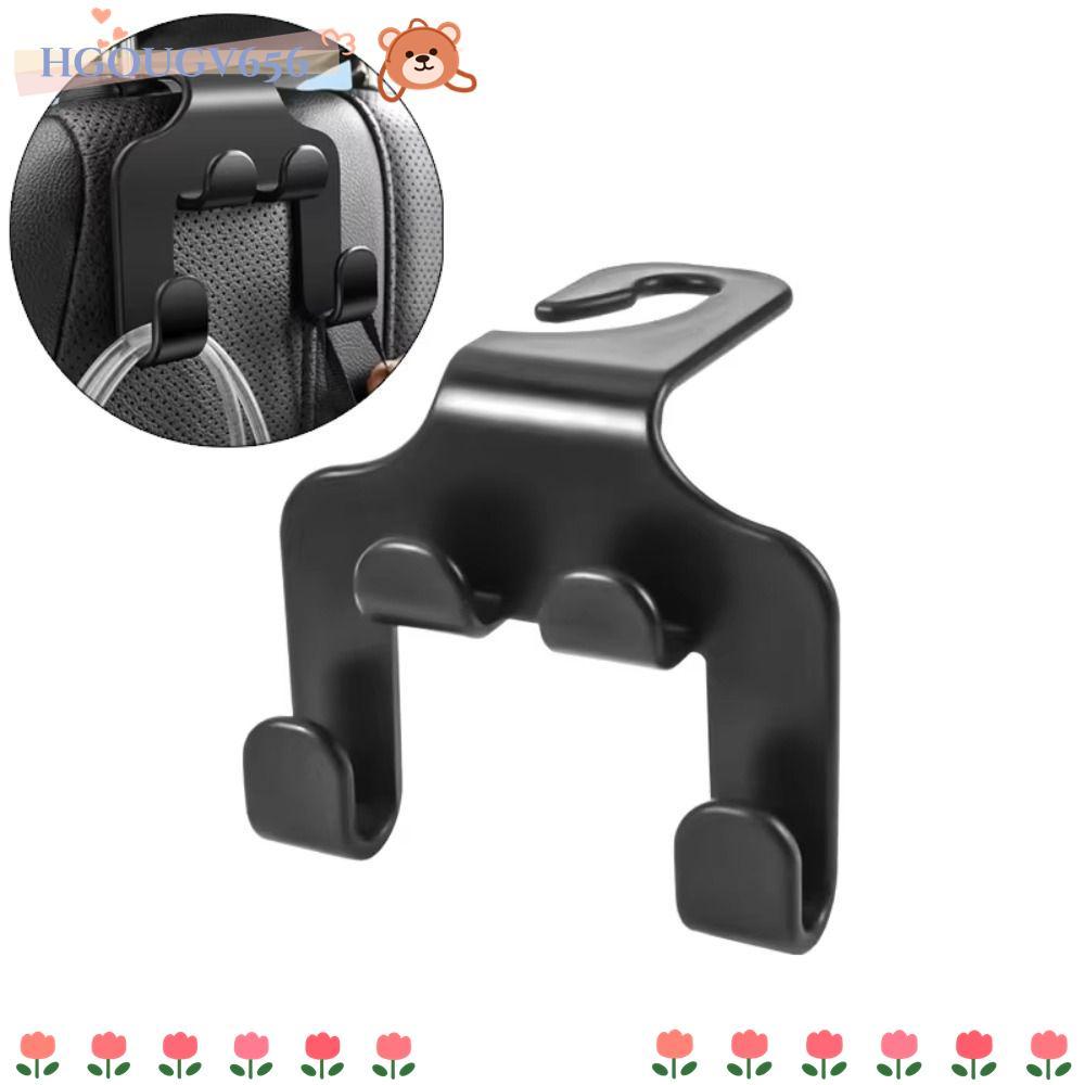 HGOUGVT 1/3 ชิ้นที่วางโทรศัพท์มือถือในรถยนต์, แขวน Universal Car Seat Headrest Hook, Double Head Car Back Seat Hook อุปกรณ์ตกแต่งภายในรถยนต์