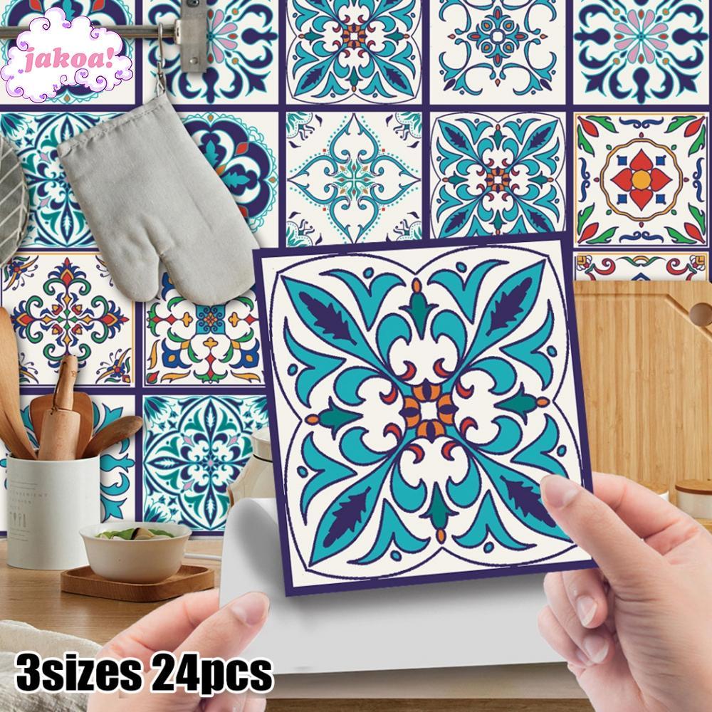 ❀On Sale❀Tile Stickers Decals Bathroom Colored Tile Stickers Self-adhesive Hot Sale❀