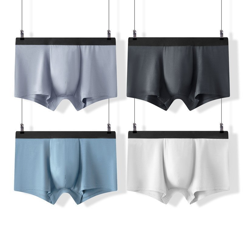 ชุดชั้นในชาย Antibiotic Boxer กางเกง boxer ทำจากผ้าฝ้าย breathable ขนาดใหญ่