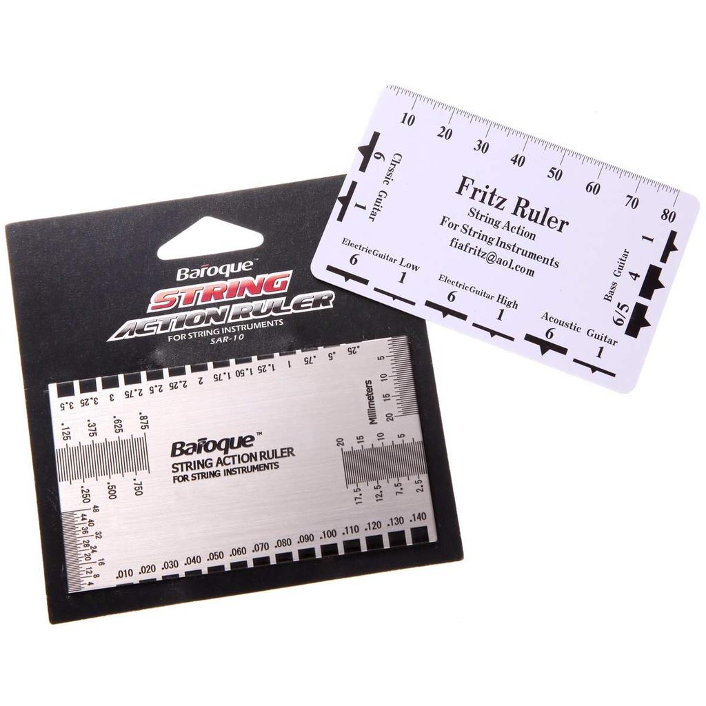 Baroque String Action RulerFritz Ruler ชุด 2 ชิ้น Baroque  Fritz การปรับความสูงของสายเฟรตระยะห่างสาย